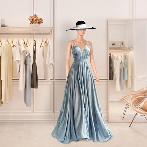HomGarden Female Mannequin Manikin Full Body Dress Form, 69” Adjustable Mannequin Stand Sewing Dress Model Display Head Turns Dress Metal w/Base - Image 4