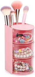 ElevateTech 3-Layer Hair Accessories Organizer with Hair Brush Holder by Unknown