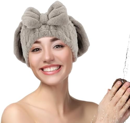 2PCS Microfiber Hair Drying Caps Hair Towel Cap - Image 6