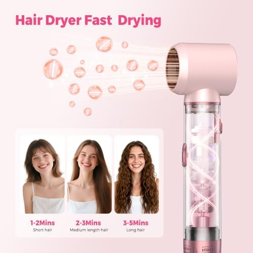 ATOPSKINS 5-in-1 Hair Dryer Brush, Hot Air Styler with Auto-Wrap Curlers - Image 4