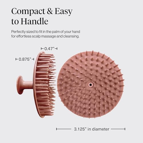 Kitsch Scalp Massager for Hair Care - Shampoo Brush Scalps - Terracotta - Image 2