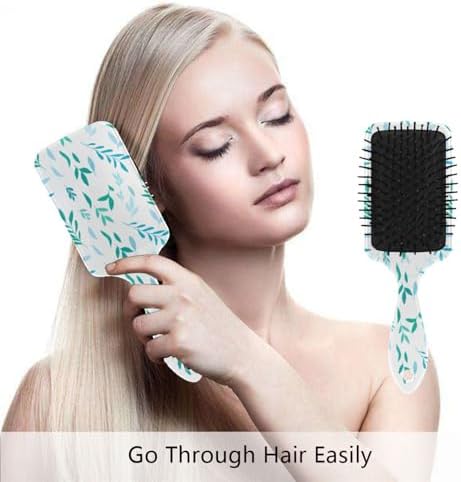 Aqua Foliage Hair Brush, Soft Bristles Detangling Brush - Detangler Hairbrush Glides Through Tangles For All Hair Types (Wet Dry & Damaged Hair) - Image 4