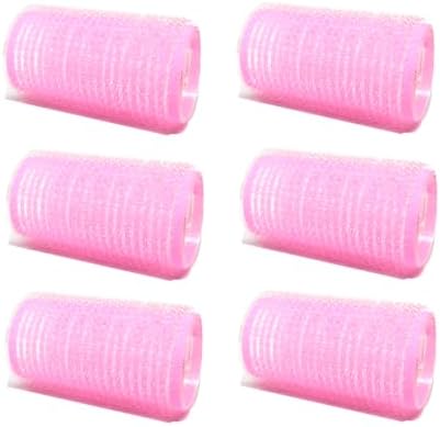 6-Pack Self-Grip Hair Rollers, 3.0cm -3.2cm (1"-1.2") Curlers for Volume, Random Color - Image 2