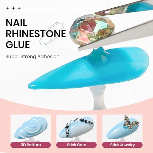 3d Nail Sculpting Gel Set: Clear White Solid Builder Gel for Nails - Image 4