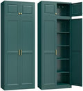 Steeloong 86"Metal Pantry Storage Cabinet with Doors & 4 Adjustable Shelves by Steeloong
