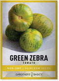 Gardeners Basics Green Zebra Tomato Seeds for Planting Heirloom Non-GMO Seeds for Home Garden Vegetables Makes a Great Gift for Gardening by GardenersBasics