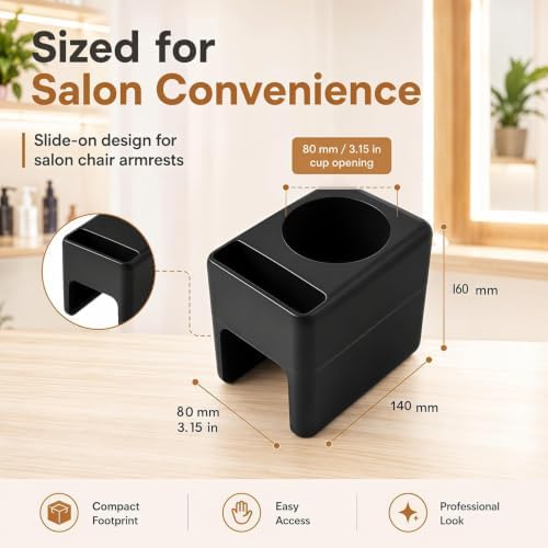 Salon Chair Armrest Organizer Tray with Phone Holder Barber Accessory - Image 6