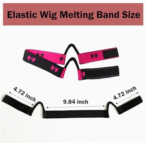 2Pcs Double-Sided C-Shaped Ear Cut Out Wig Melting Band for Lace Front melting, Ear Free Painless adjustable Wig Band for Laying Edges - Image 2