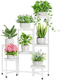 iDavosic.ly Plant Stand Indoor Outdoor, 7 Tier Metal Corner Shelf, White by iDavosicly