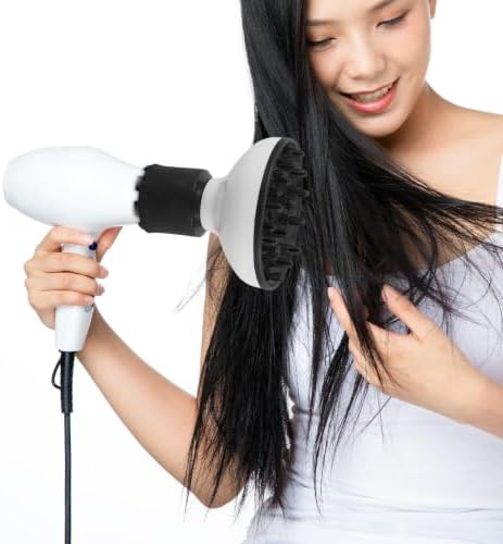 Universal Hair Dryer Diffuser Attachment White 4.2-6.2cm Plastic - Image 5