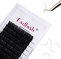 Eyelash Extension Mixed Tray D Curl Lash Extensions 13-16mm Premium Silk Classic Lash Extensions Matte Black Professional Eyelashes Extension Semi Permanent Eyelashes (0.20-D, 13-16mm) by FADLASH