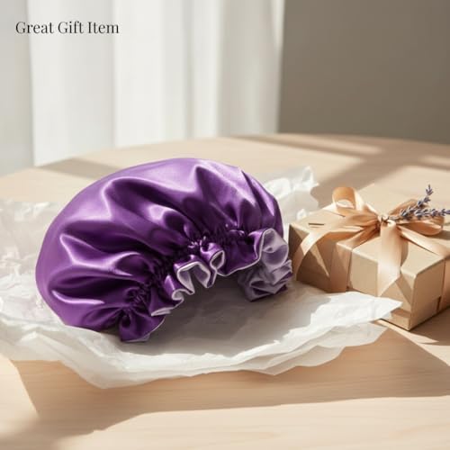 Silk Satin Hair Bonnet for Sleeping Reversible - Image 4
