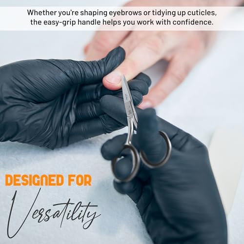 The Cut Factory® Precision Facial Hair Scissor Premium Stainless Steel Grooming Tool for Eyebrows, Mustache & Beard One Tool, All Power – No Fillers, (1x scissors only) - Image 3