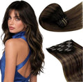 LaaVoo Clip in Hair Extensions Real Human Hair,Quick and Easy Installation by LaaVoo