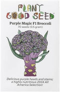 Purple Magic F1 Broccoli Seeds for Planting: 70 Count by ThePlantGoodSeedCompany