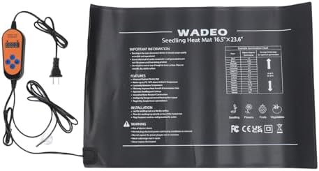 Fdit Seedling Heat Mat, 16.5x23.6 Inch IP67 PVC Plant Heating Pad (US - Image 6