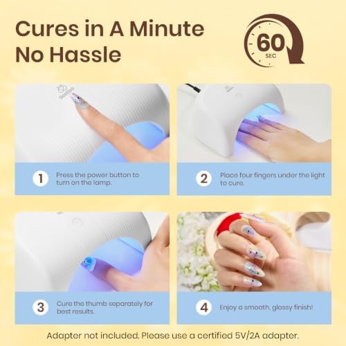 Beetles LuliCore Polka Gel Nail Kit with Nail Drill - 32 Color Fall Nails - Image 5
