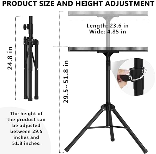 Stainless Steel Braiding Hair Rack,Height Adjustable Hair Extension Holder - Image 3