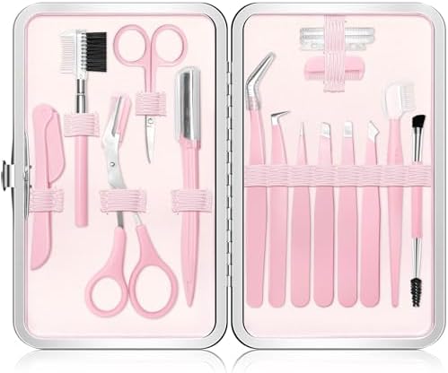 17 in 1 Eyebrow Kit, Tweezers for Women Facial Hair by Unknown