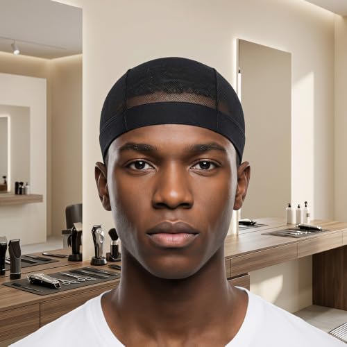 Mesh Wig Cap, Dome Caps for Waves, Stocking Compression Cap Over Durag - Image 6
