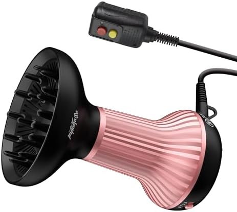Diffuser Hair Dryer for Curly Hair, Enhances Curls and Volume Hair Diffuser by WUFAYHD