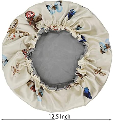 Satin Bonnet Silk Sleep Cap,Hair Bonnet for Braids Curly Hair - Image 2