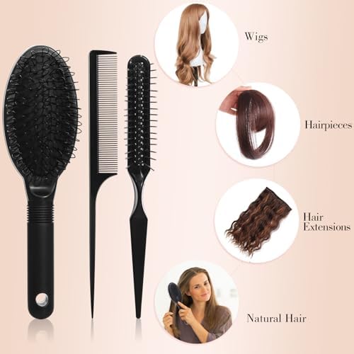 obeoby Wig Stand and Wig Brush Comb Set for Human and Synthetic Hair - Image 5