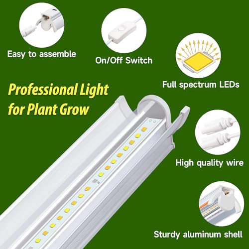 T5 Grow Lights for Seed Starting, 10W x2, Grow Lights for Indoor Plants - Image 2