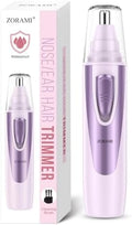 Ear and Nose Hair Trimmer Clipper - 2026 Professional Painless Eyebrow & Facial Hair Trimmer for Men Women, Battery-Operated Trimmer with IPX7 Waterproof, Dual Edge Blades for Easy Cleansing Lavender by Unknown