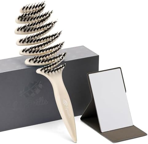 Natural Boar Bristle Hair Brush for Fine Hair - A Great Gift - Image 7