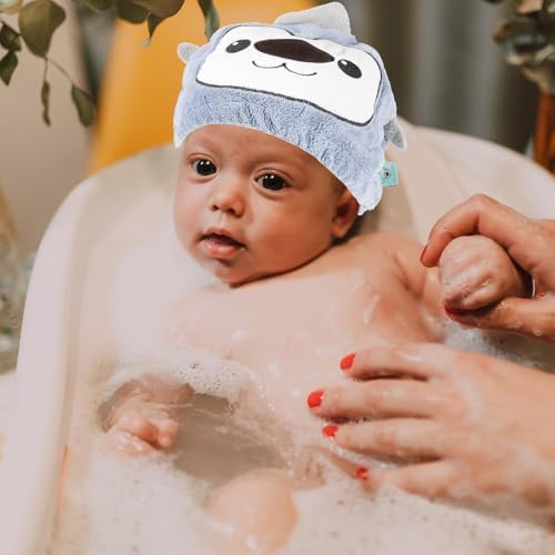Microfiber Hair Drying Hat Towel Wrap for Wet Hair, Cute Cartoon Style - Image 5