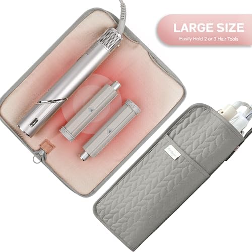 KarSyon Hair Tools Organizer Travel Case Hot Tool Heat Resistant Mat 2 in 1 - Image 3