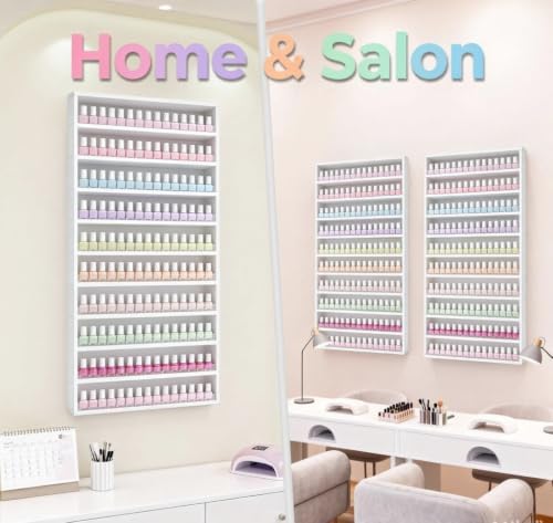 Nail Polish Organizer，10-Tier Storage Rack Holds 200 Bottles - Image 3