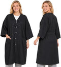 Salon Client Gown Capes, Hair Stylist Smock with 2 Pockets, Black by Noverlife