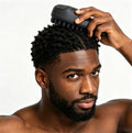 Luxury Rubber Curling Hair Brush - Premium Twist Tool for Afro Hair，Quick & Easy Styling，Washable Twist Styling Tool for Curly, Black (Large) by HUZJKD