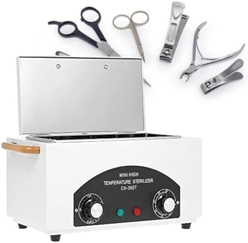 Nail Tool Sterilizer for Nail Tools and Salon Equipment, High Temperature Sterilizers Dry heat Timer Disinfection Nail Tool，Manicure Salon Hairdressing Tool Tweezers Other Metal tool by Gadcrystal