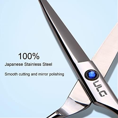 Hair Cutting Scissors, ULG Professional Hair Scissors 6.5 inch Right-Hand Razor Edge Barber Shears Salon Hair Cutting Shears Made of Japanese Stainless Steel, Hand Sharpened Blue - Image 3
