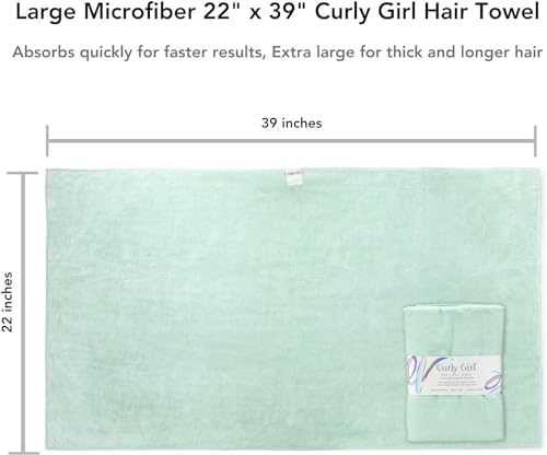Curly Girl Towel for Women with Curls, Anti-Frizz, Absorbent, Fast Drying, Curly Hair, Microfiber Hair Drying Towel for Curls - Image 4