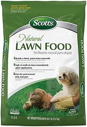 Scotts Natural Lawn Food, Lawn Fertilizer, For All Grass Types, Apply Any Season, OMRI Listed, Covers 4,000 sq. ft., 29.1 lbs. by Unknown