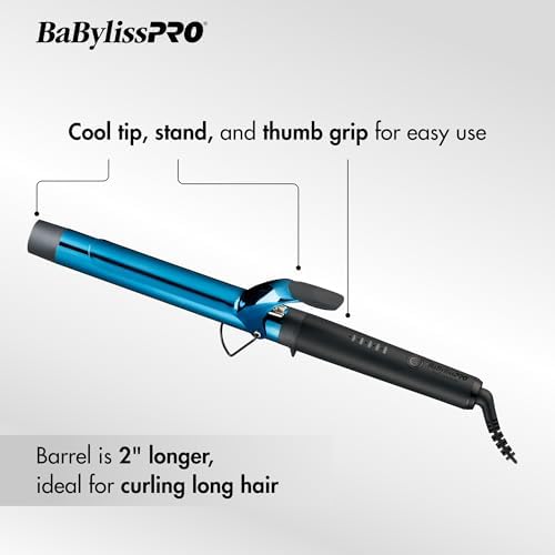 BabylissPRO Nano Titanium Professional Curling Iron with Extended/Long Barrel Perfect for Longer Hair - Image 3