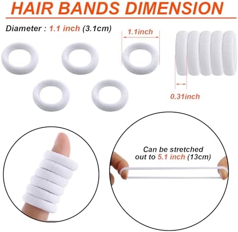 Baby Hair Ties, Elastic Hair Bands for Girls Kids, Toddler Ponytail Holders - Image 2