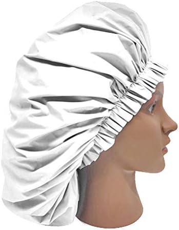 ELEBOX Premium Collection Super Jumbo Shower Cap White - Image 5