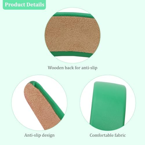 Green Headband Leather Headband for Women Plastic Hard Head Band Solid Colors 1 Inch Thin Hair Bands Holiday Cosplay Hair Accessories - Image 6