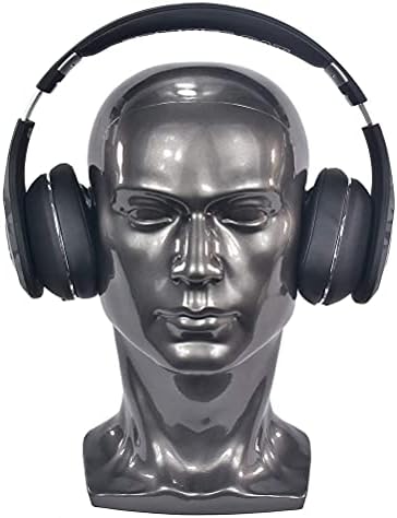 Ba Sha PVC Mannequin Head Black Male Manikin Dummy Stand Model Display Hat Scarf Wigs Hair Glasses Hat Beauty Styling Tool with Mount Hole L30HH - Image 6
