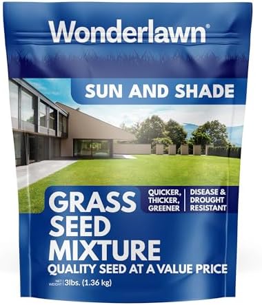 Barenbrug Wonderlawn Sun and Shade Grass Seed Mix for Lawn Care and Landscaping, 3 lbs. Bag by Barenbrug