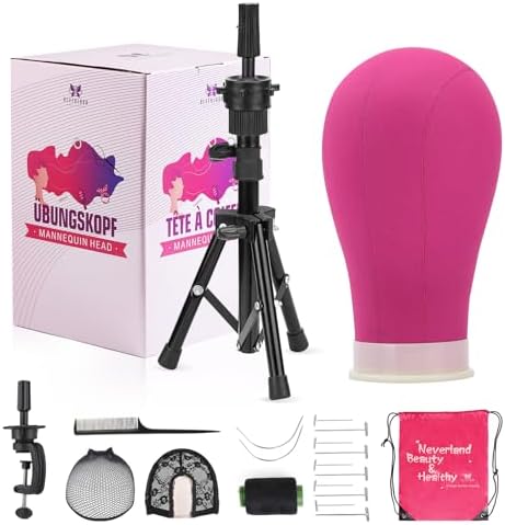 Neverland Beauty & Health Wig Stand with Head Wig Head Mannequin Head by NeverlandBeautyHealth
