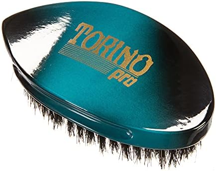 Torino Pro Curve #156 - Medium 100% Boar Bristle Curved Palm Brush for Laying 360 Waves - Use With Wave Cap or Durag - Luxury Brush for Men - Image 2