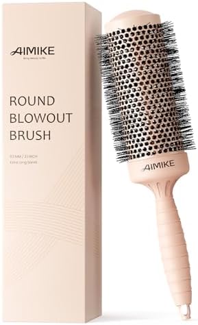 AIMIKE Round Brush for Blow Out, Extra Long Round Hair Brush - 2.1" Barrel by AIMIKE