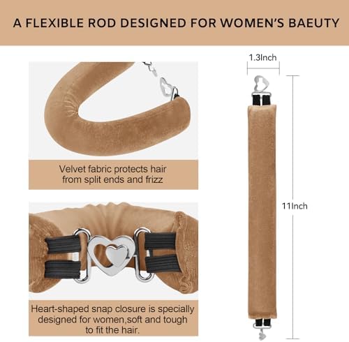 Heatless Curls Overnight Hair Care Set - Jumbo Velvet Hair Curlers - Image 2