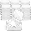 Jetec 30 Pieces Small Clear Plastic Storage Box, 3.3 x 3.3 x 1.1 Inch by Jetec